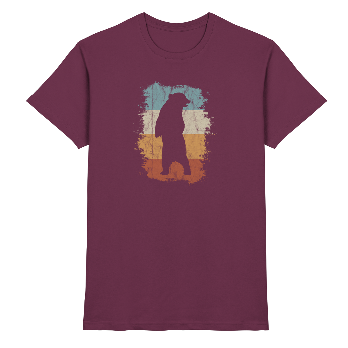 Retro Bären-Silhouette - Premium Shirt