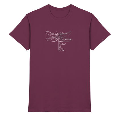 Breite die Flügel aus und flieg los | Libelle - Premium Shirt