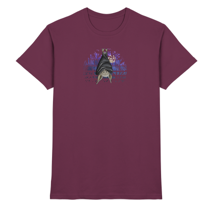 Fledermaus in blauer Nacht - Premium Shirt