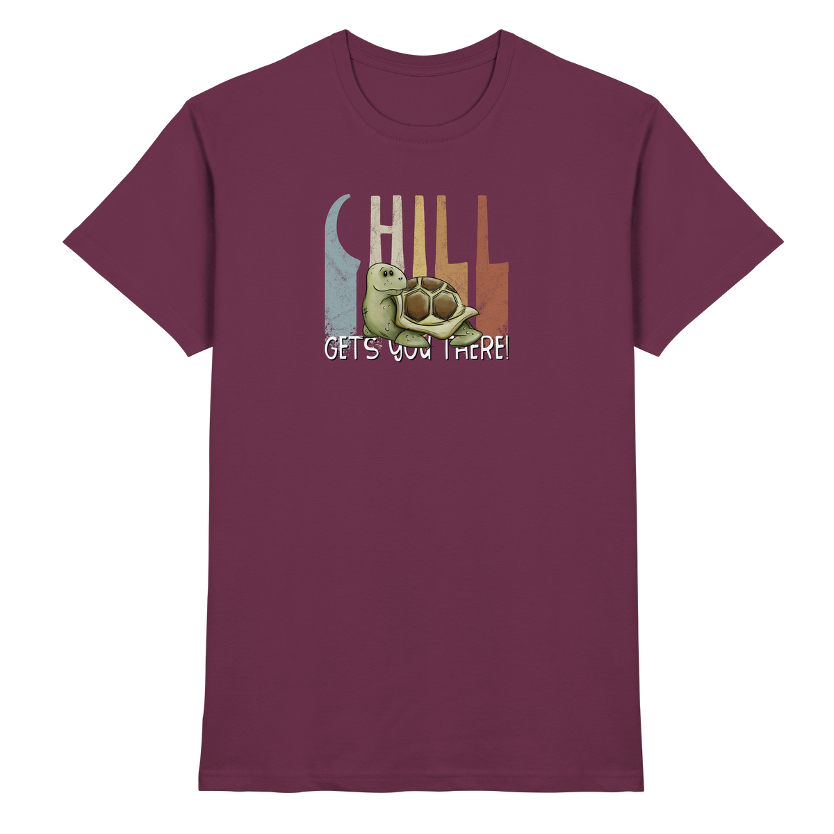 Gechillt gemütliche Schildkröte - Premium Shirt