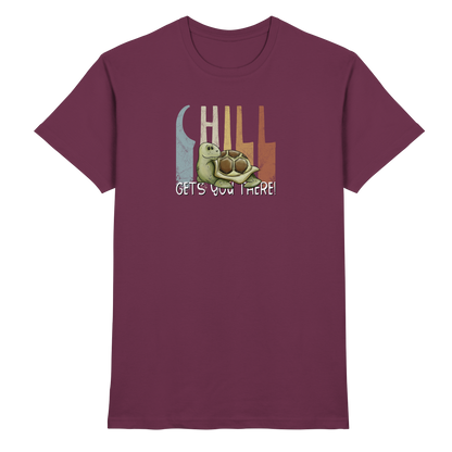 Gechillt gemütliche Schildkröte - Premium Shirt