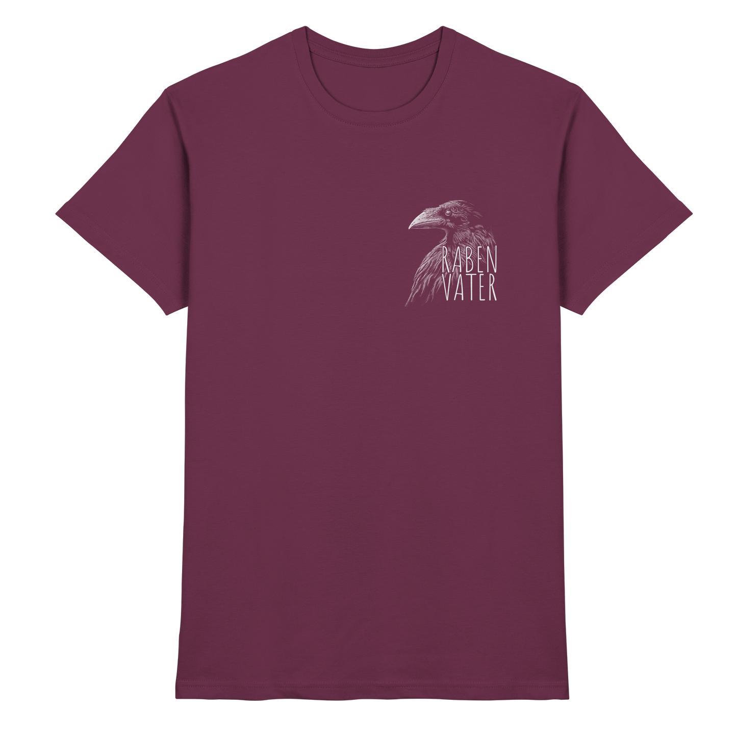 Rabenvater schwarzer Rabe Krähe - Premium Shirt