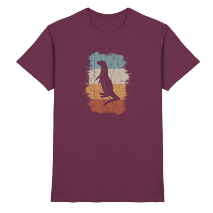 Retro Otter Fischotter Silhouette - Premium Shirt
