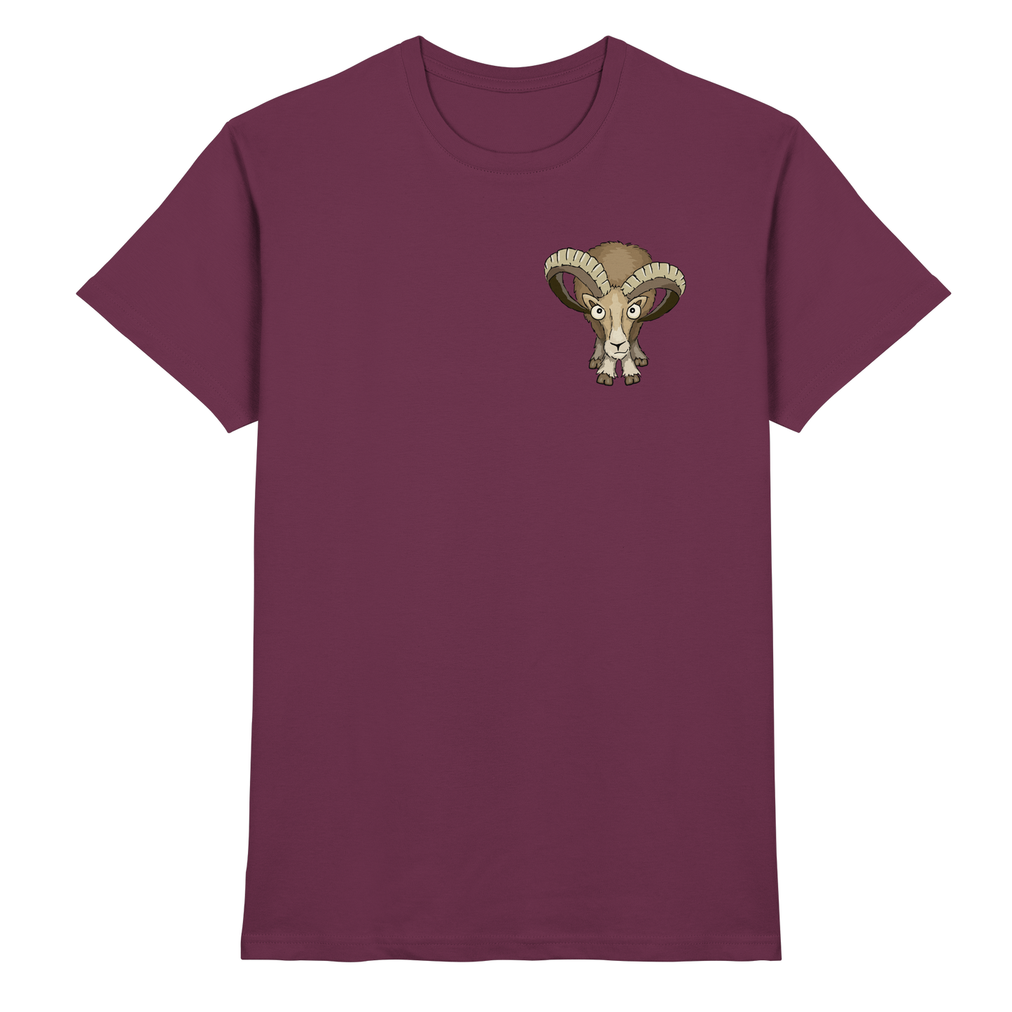 Bockiges Mufflon Widder Schafbock - Premium Shirt