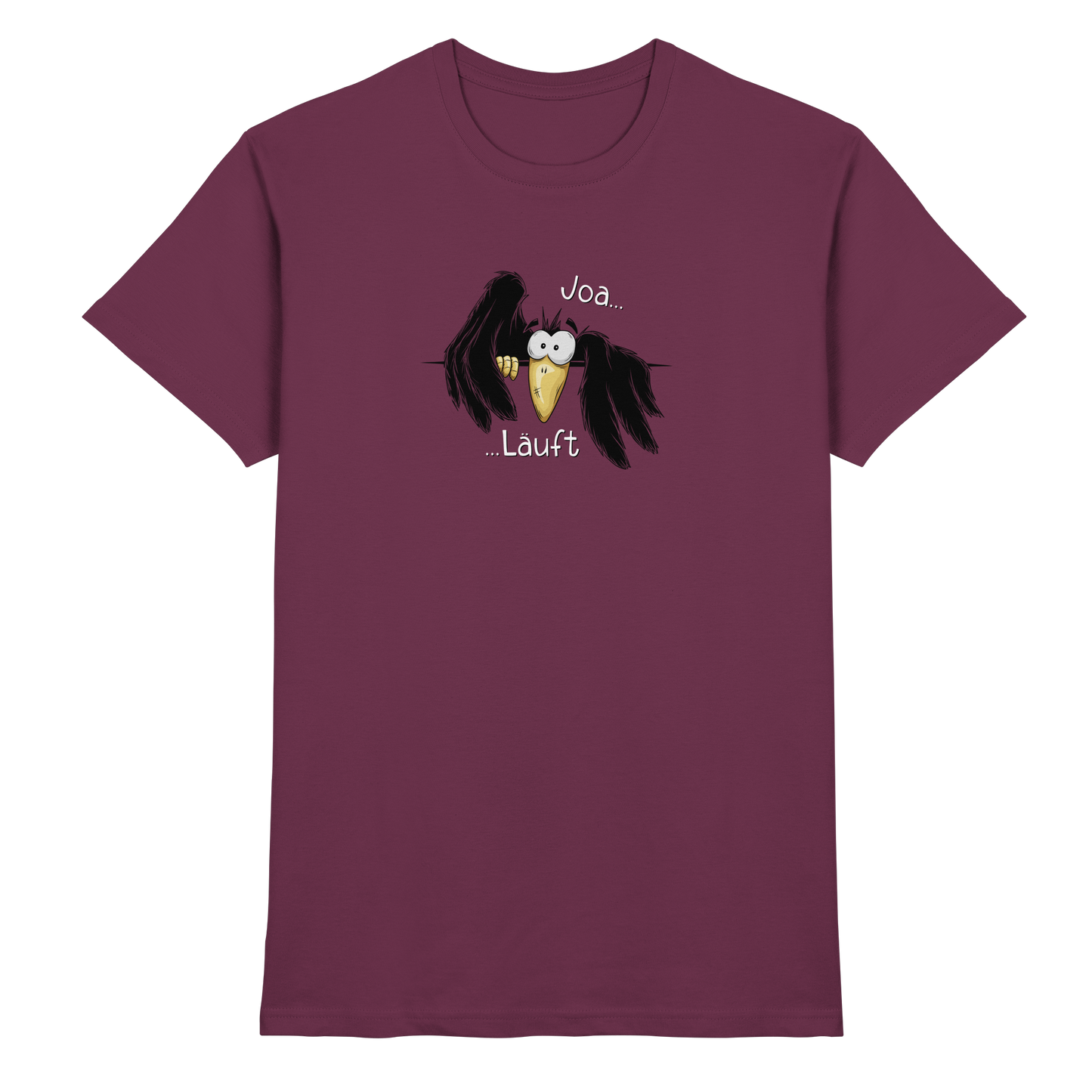 Joa Läuft Krähe gechillter Rabe - Premium Shirt
