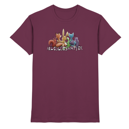 All Colors Matter! Regenbogen Tiere für Vielfalt - Premium Shirt