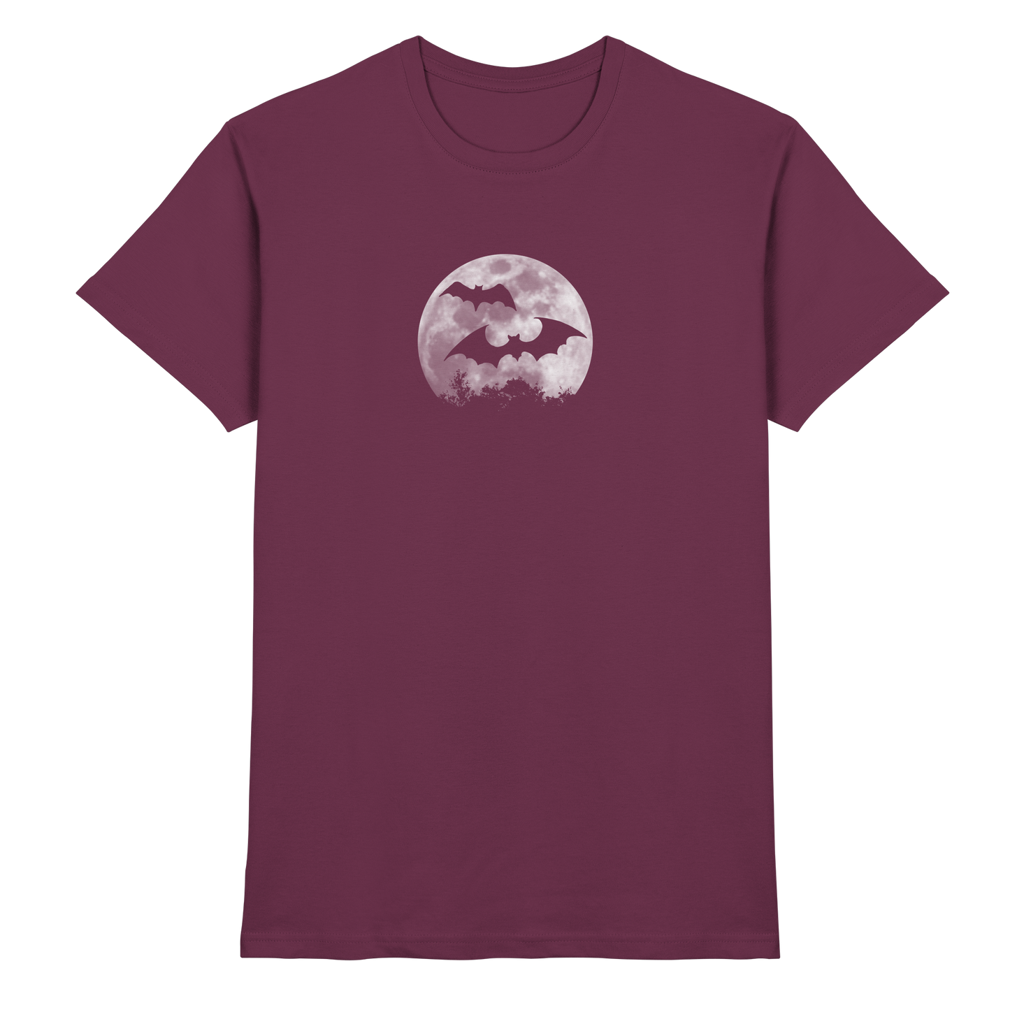 Fledermaus Silhouetten bei Vollmond - Premium Shirt