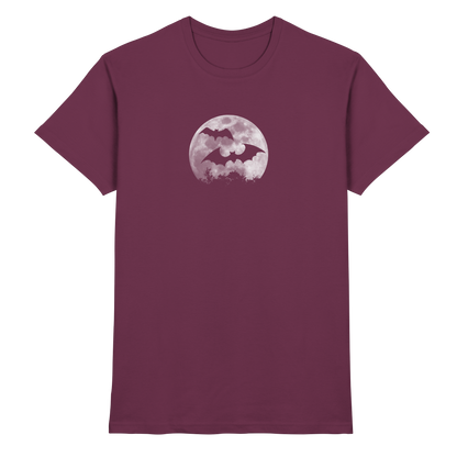Fledermaus Silhouetten bei Vollmond - Premium Shirt