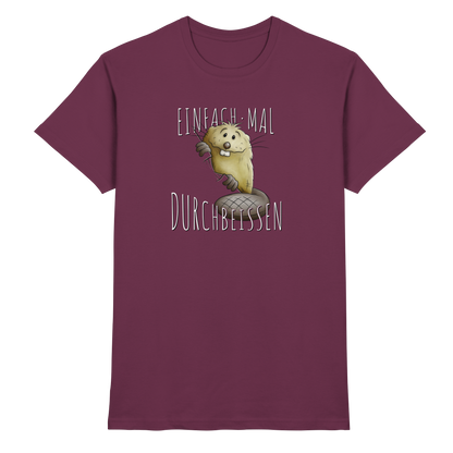 Einfach mal Durchbeissen Biber - Premium Shirt