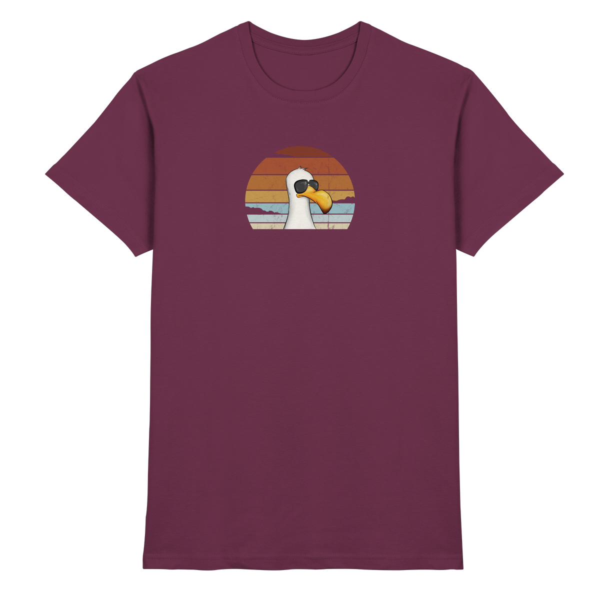 Cool lässige Retro Möwe - Premium Shirt