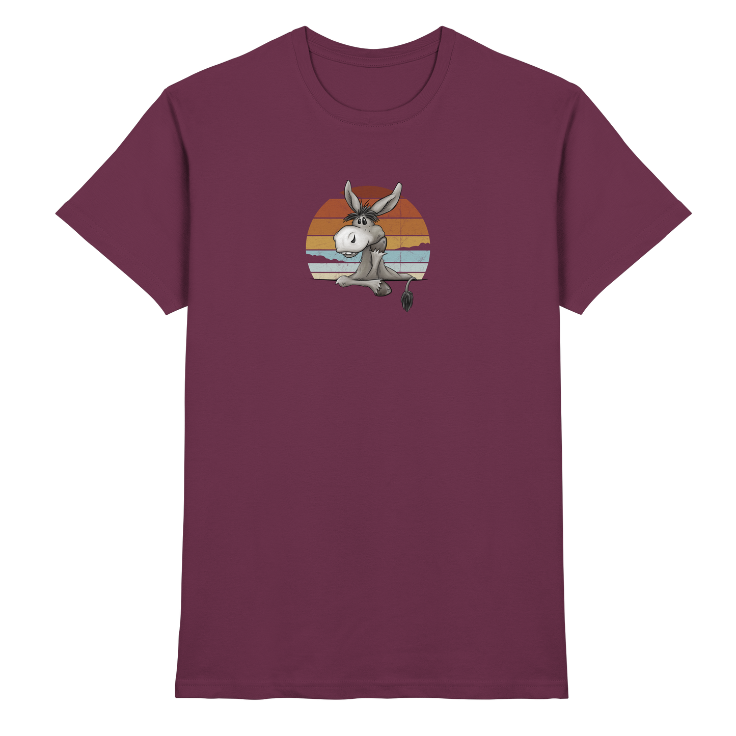 Lässiges Maultier Retro Esel - Premium Shirt