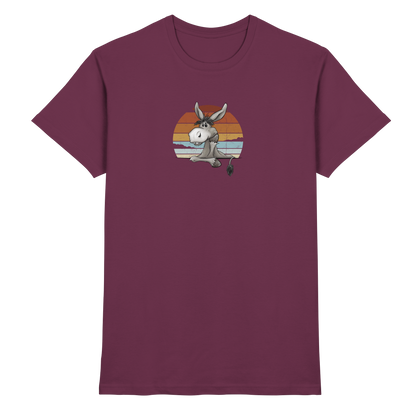 Lässiges Maultier Retro Esel - Premium Shirt