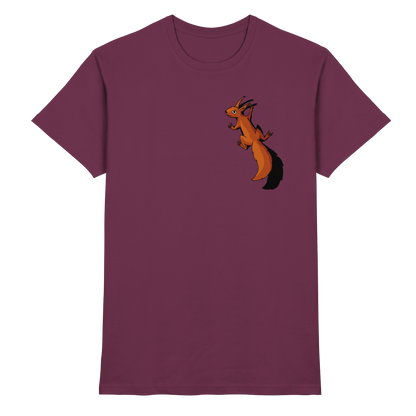 Süßes Eichhörnchen klettert - Premium Shirt