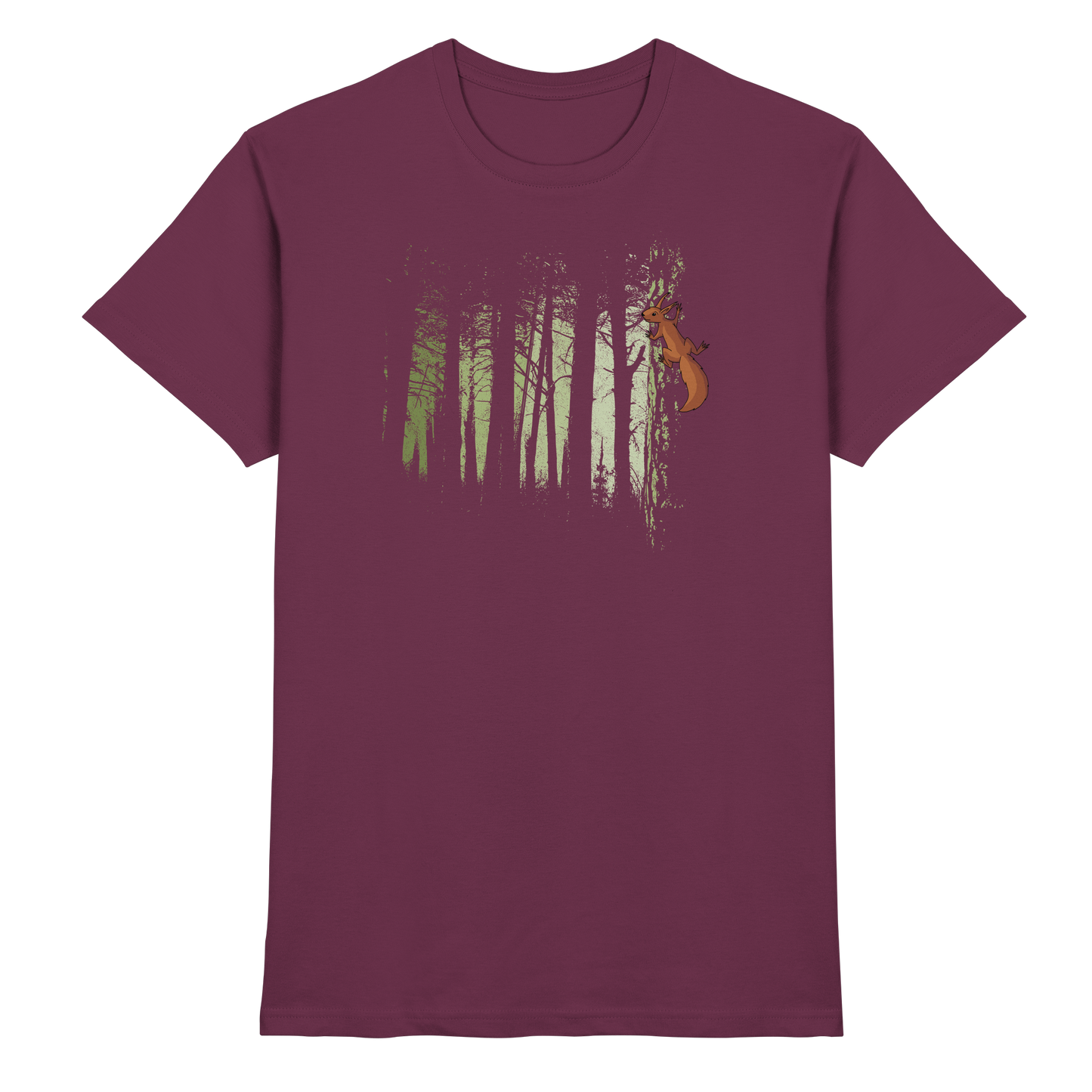 Eichhörnchen im Zwielicht-Wald - Premium Shirt