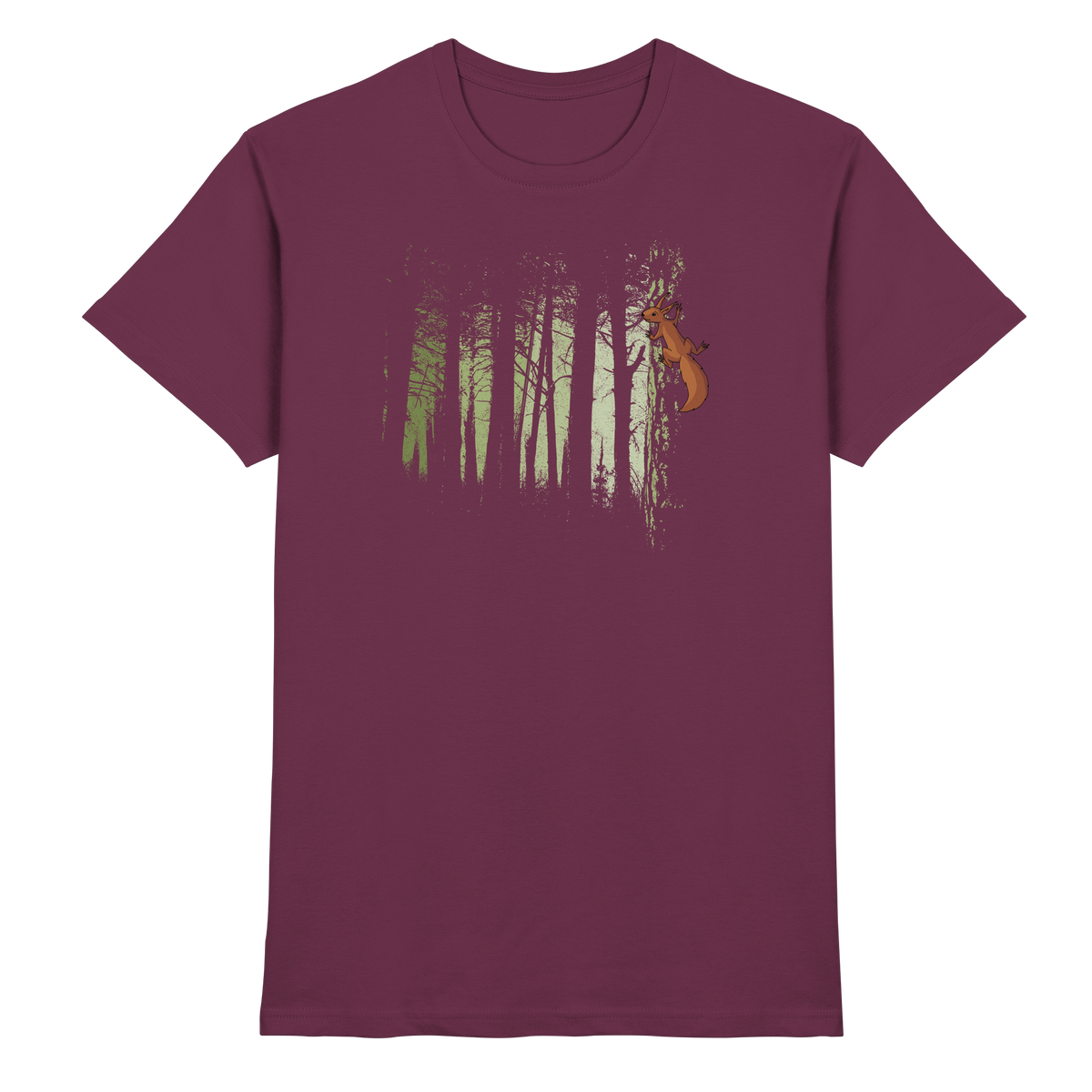 Eichhörnchen im Zwielicht-Wald - Premium Shirt