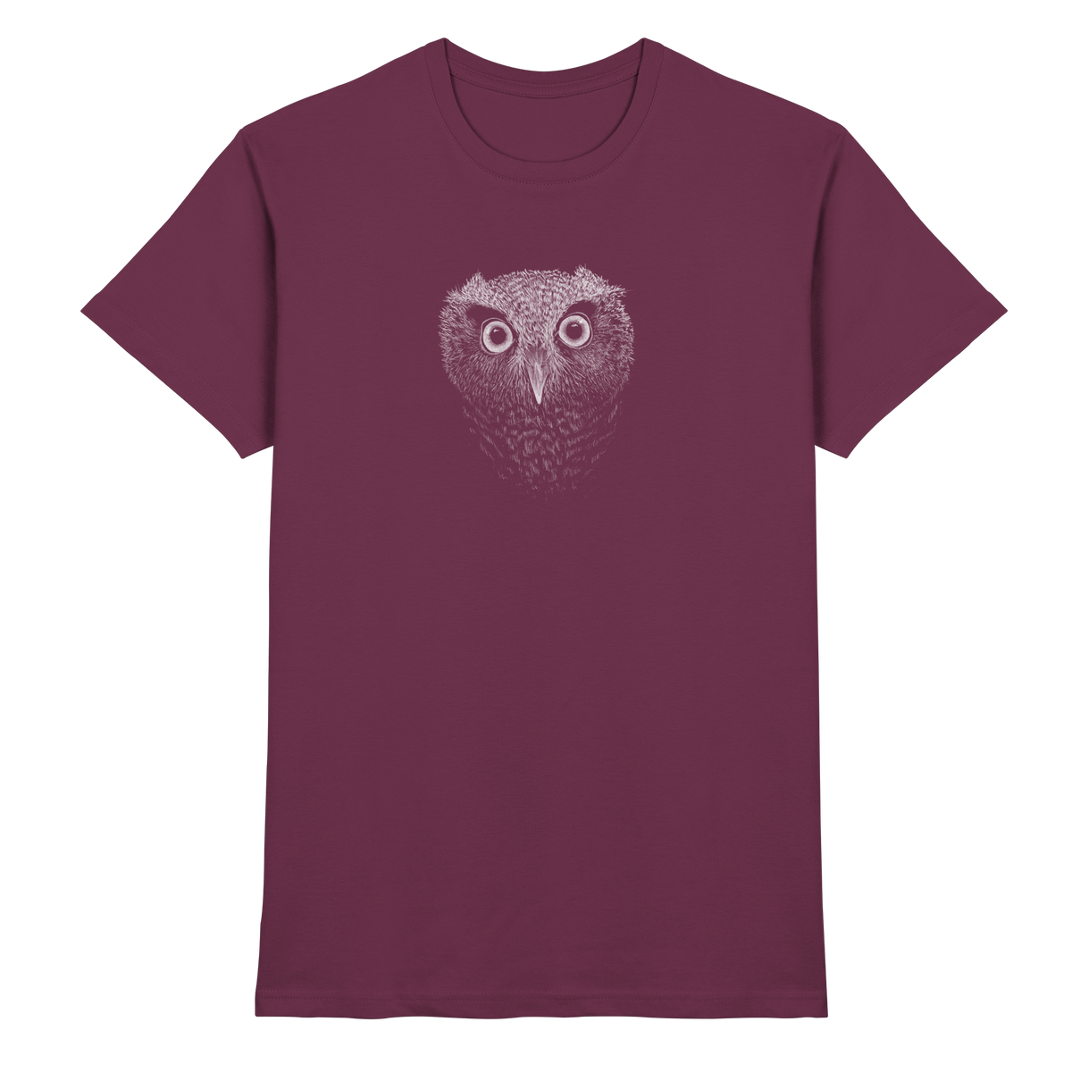 Eule Kritzelkunst Illustration - Premium Shirt