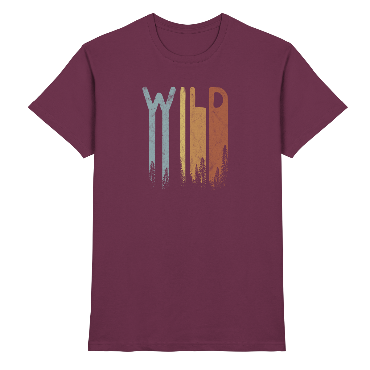 Wild Retro Schriftzug - Premium Shirt