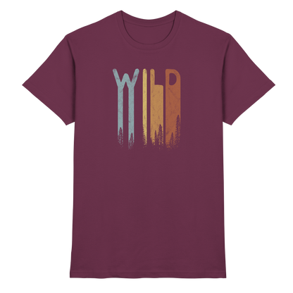 Wild Retro Schriftzug - Premium Shirt