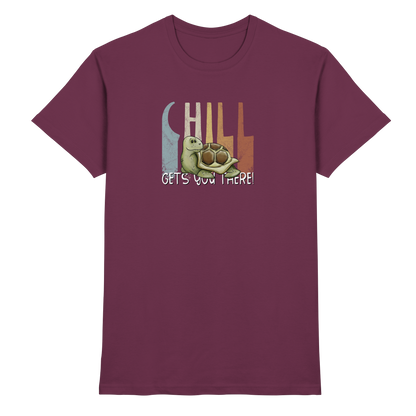 Gechillt gemütliche Schildkröte - Premium Shirt
