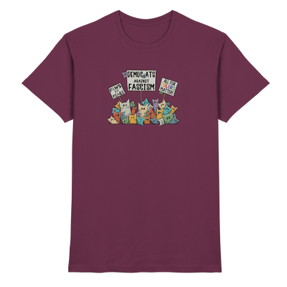 Demo-Katzen gegen Faschismus und für Vielfalt - Premium Shirt