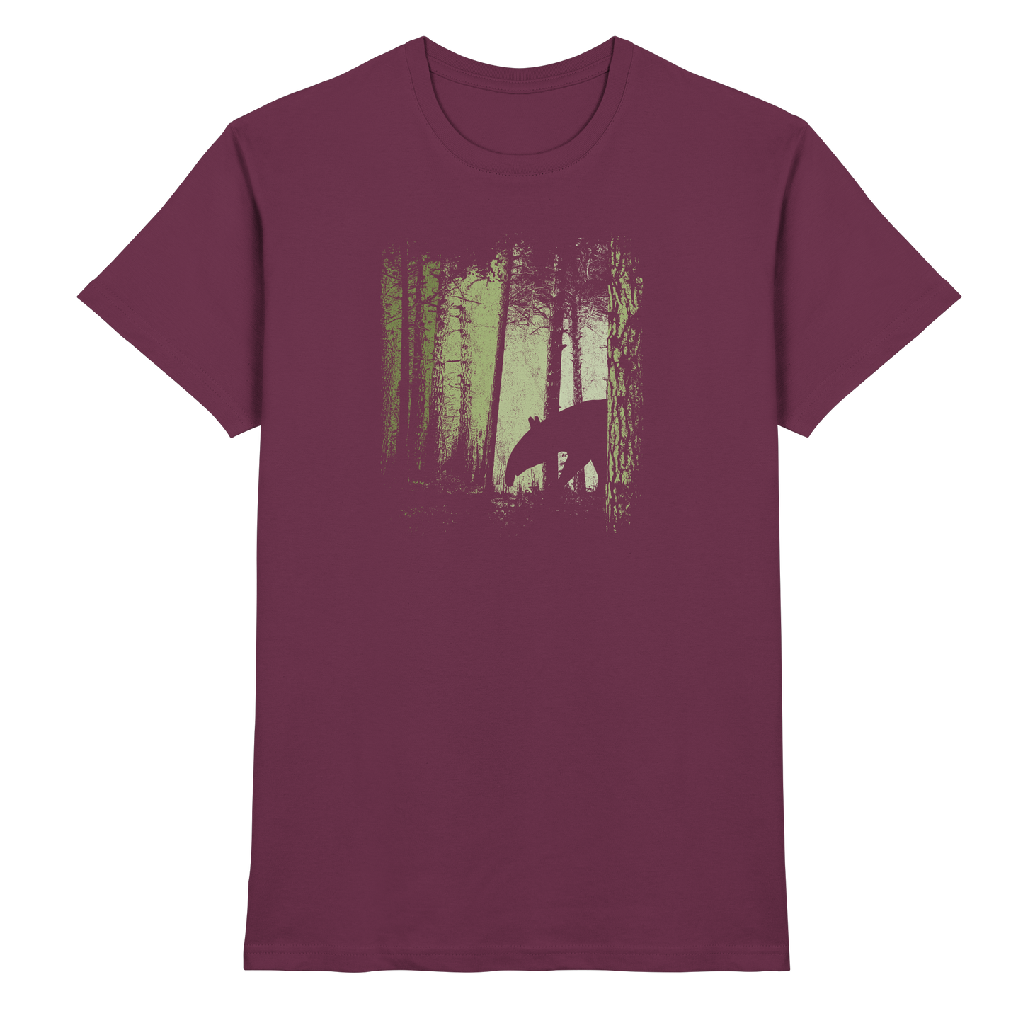 Lässiger Tapir im Zwielicht Wald - Premium Shirt