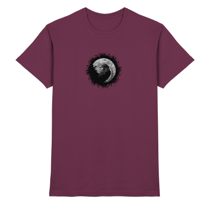 Schwarzer Rabe bei Vollmond  - Premium Shirt