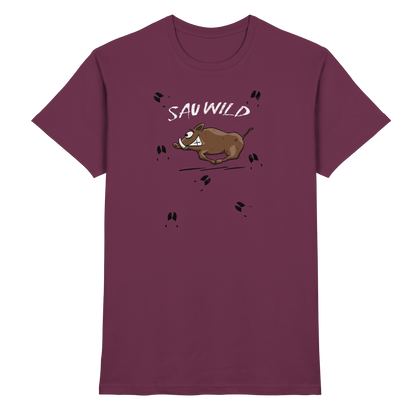 Sauwild wilde Sau | Wildschwein Keiler - Premium Shirt