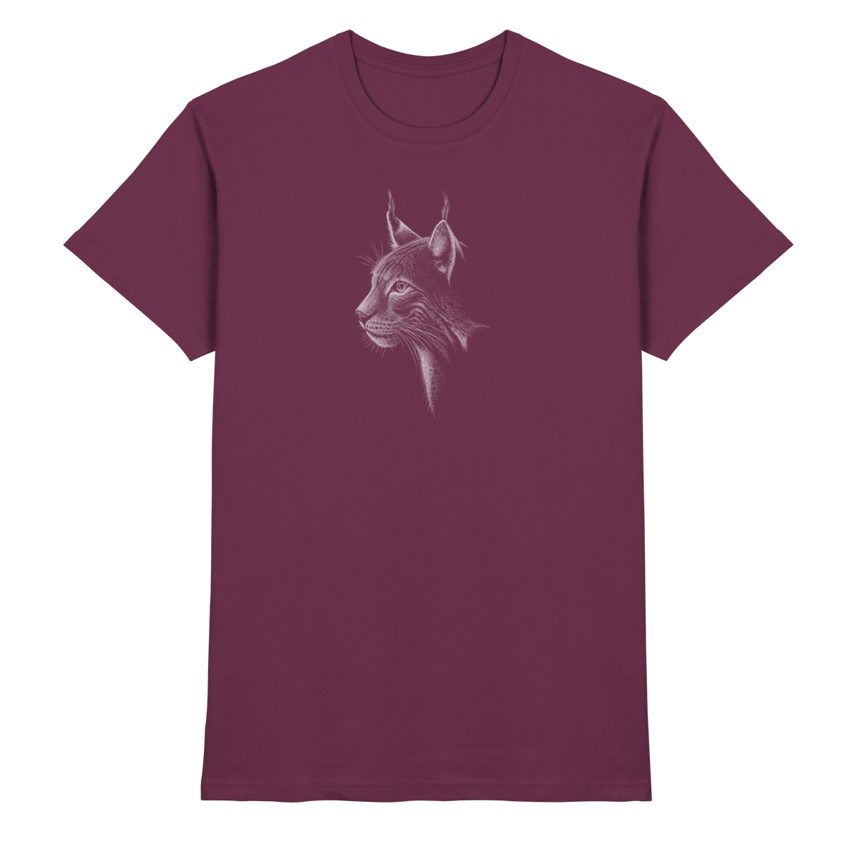 Luchs Kritzelkunst Wildkatze Illustration - Premium Shirt