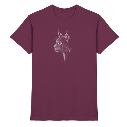 Luchs Kritzelkunst Wildkatze Illustration - Premium Shirt