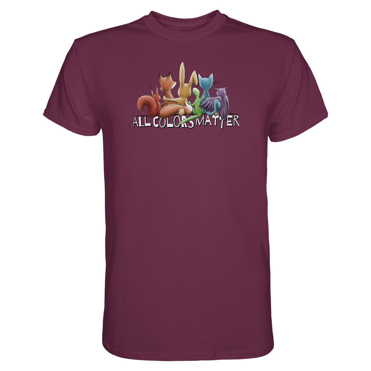 All Colors Matter! Regenbogen Tiere für Vielfalt - Premium Shirt