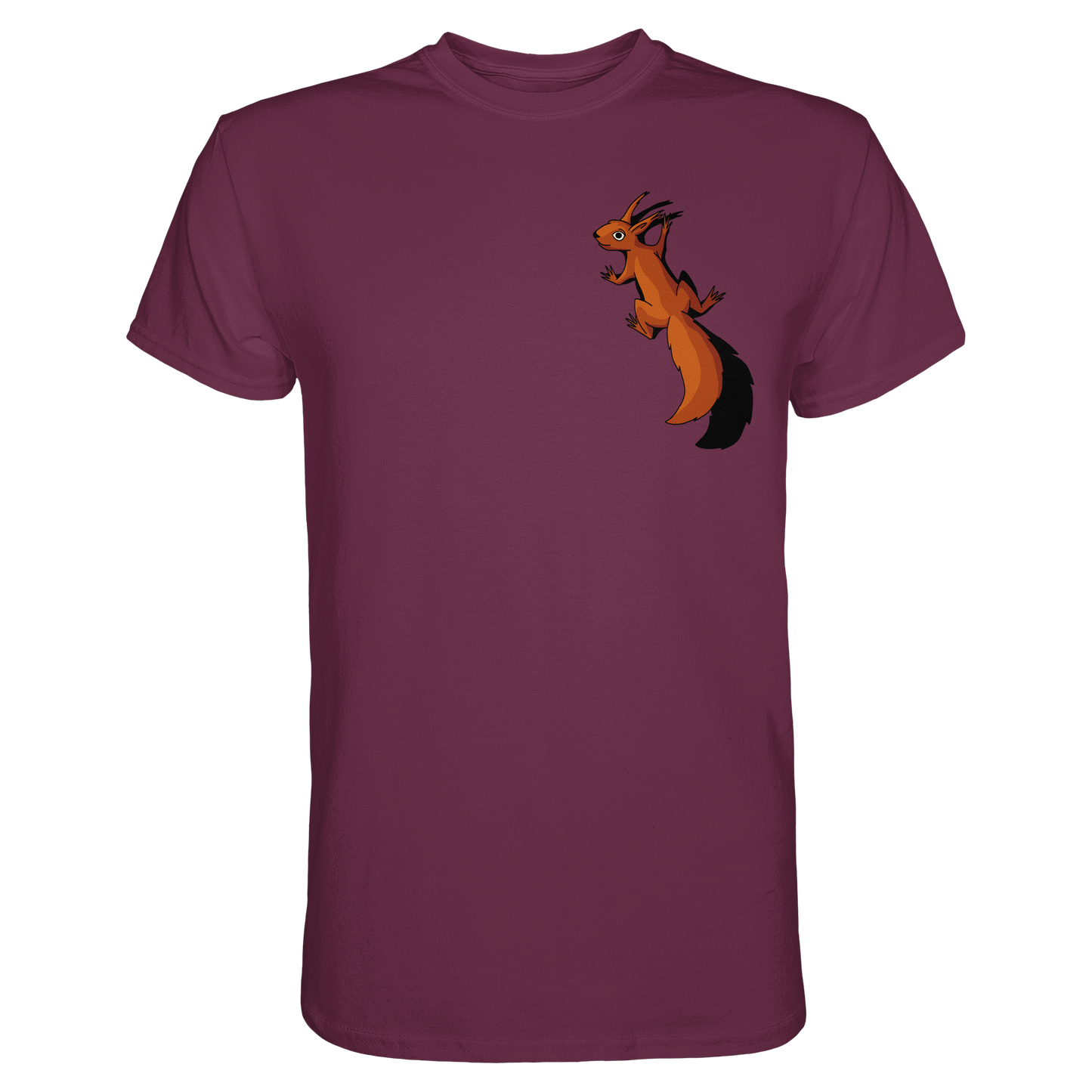 Süßes Eichhörnchen klettert - Premium Shirt