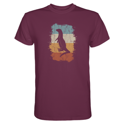 Retro Otter Fischotter Silhouette - Premium Shirt