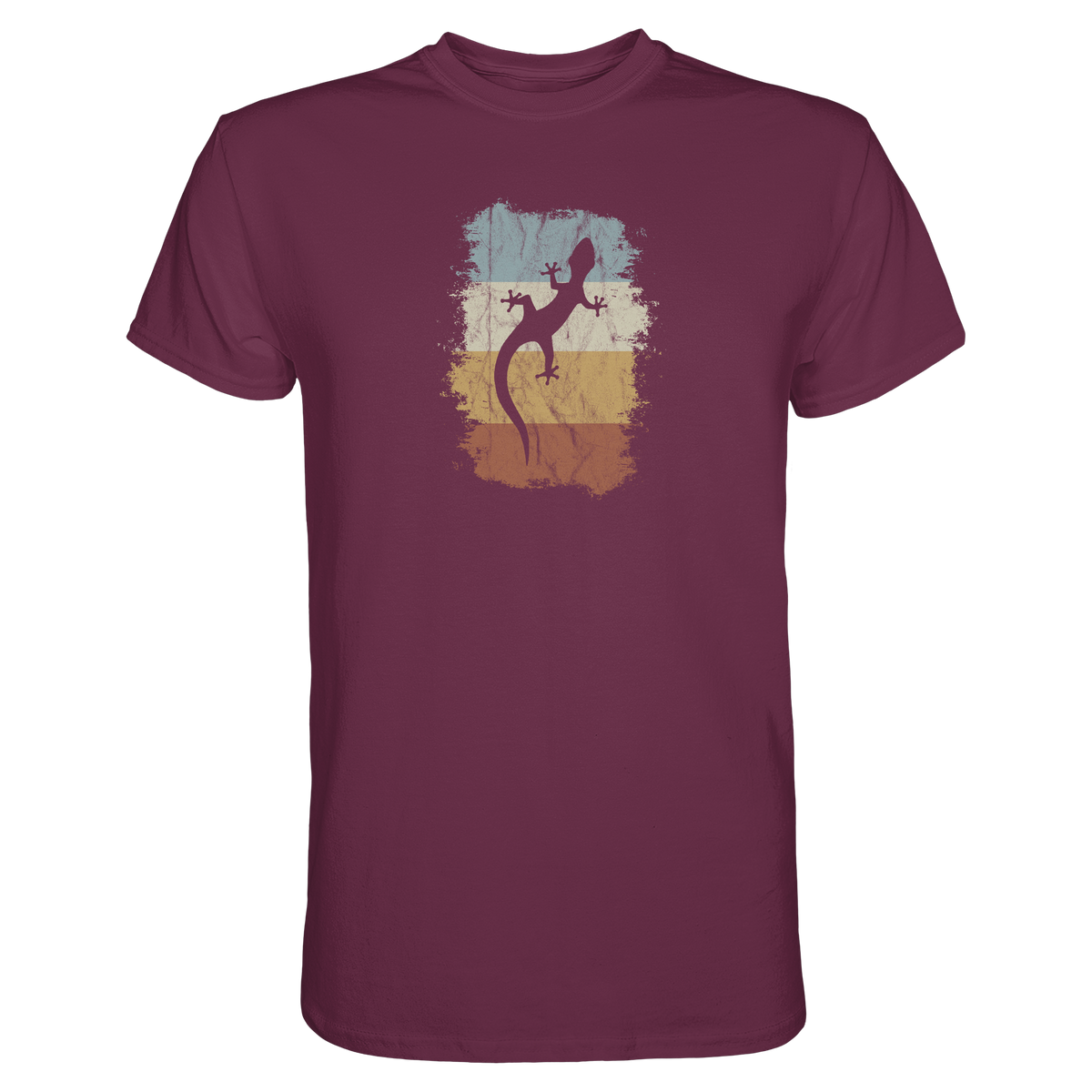 Retro Gecko Salamander Silhouette - Premium Shirt