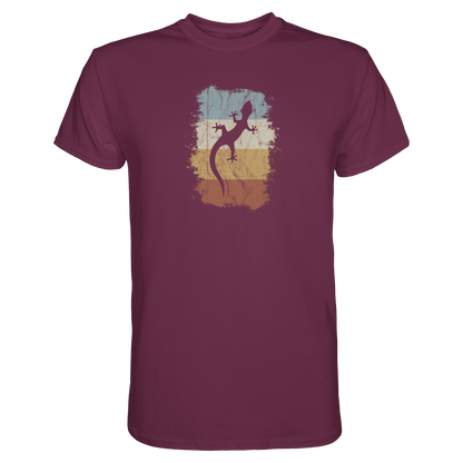 Retro Gecko Salamander Silhouette - Premium Shirt