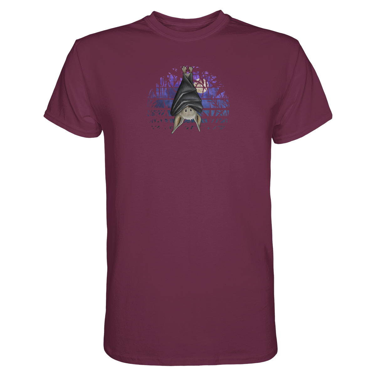 Fledermaus in blauer Nacht - Premium Shirt