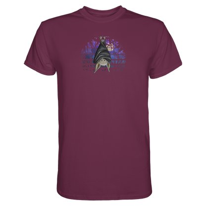 Fledermaus in blauer Nacht - Premium Shirt