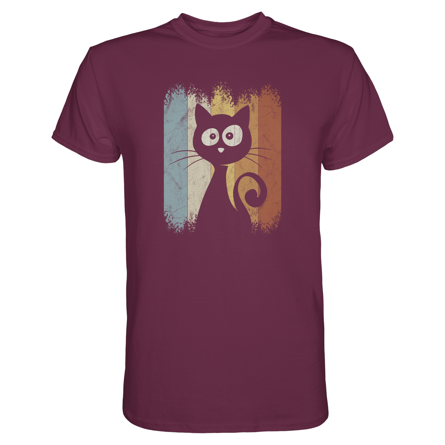 Retro Katze Silhouette - Premium Shirt
