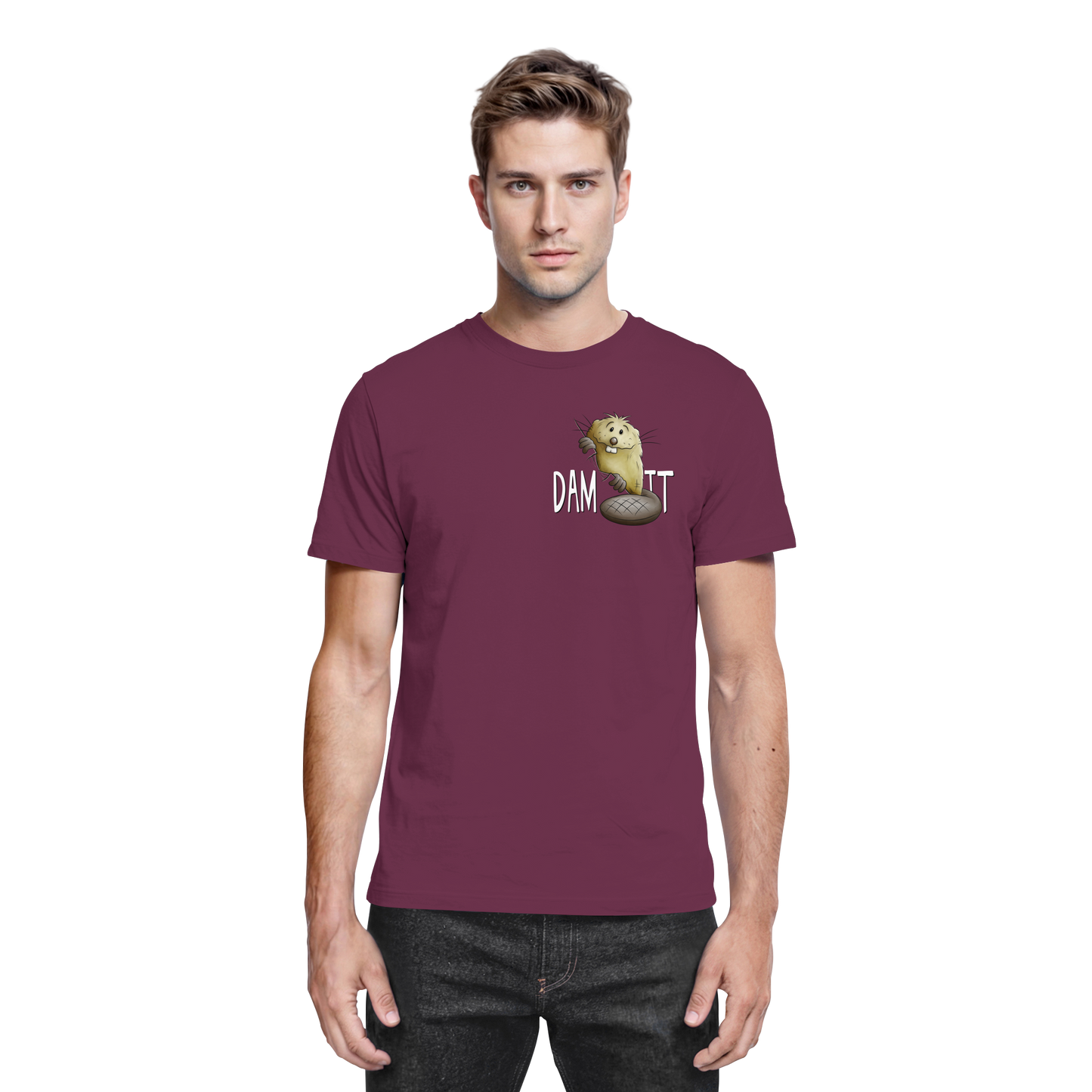Dam It Verdammt Lustiger Biber - Premium Shirt