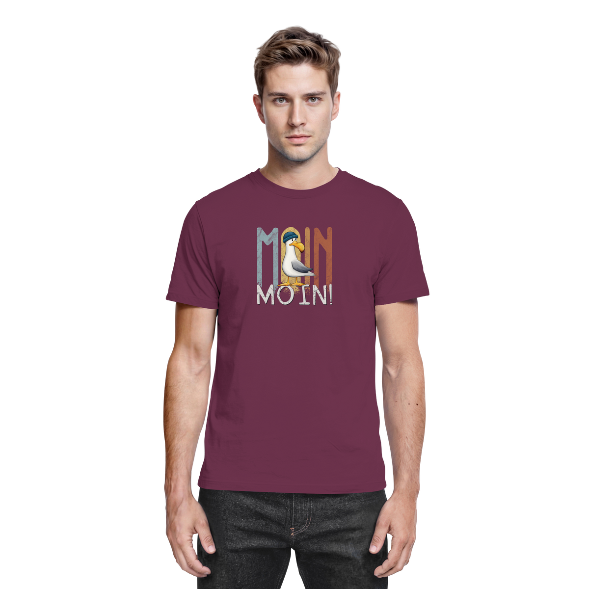 Moin Moin norddeutsche Möwe - Premium Shirt