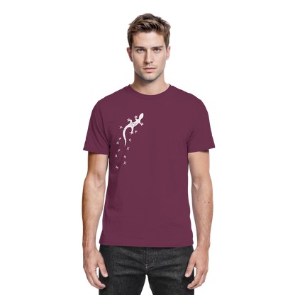 Gecko Eidechse Silhouette hell - Premium Shirt