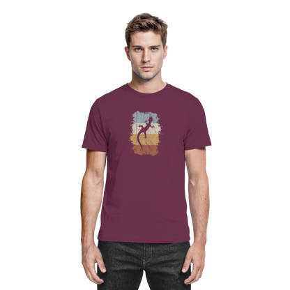 Retro Gecko Salamander Silhouette - Premium Shirt