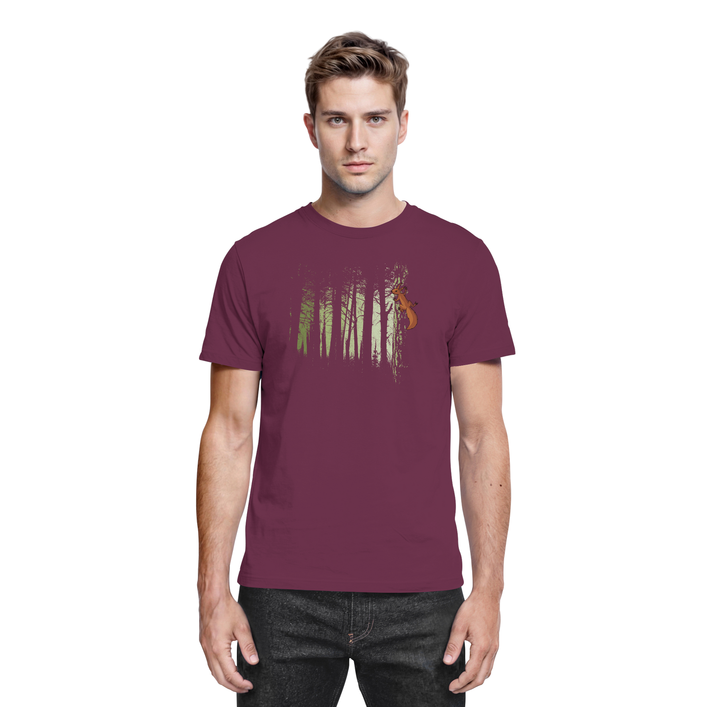 Eichhörnchen im Zwielicht-Wald - Premium Shirt