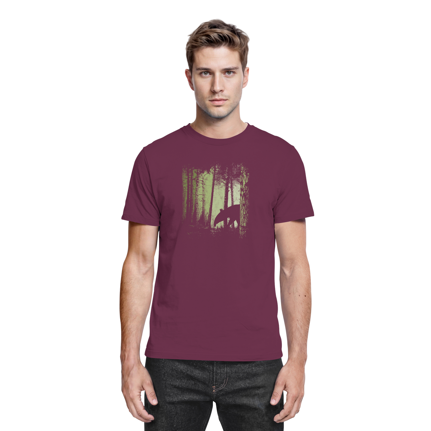 Lässiger Tapir im Zwielicht Wald - Premium Shirt