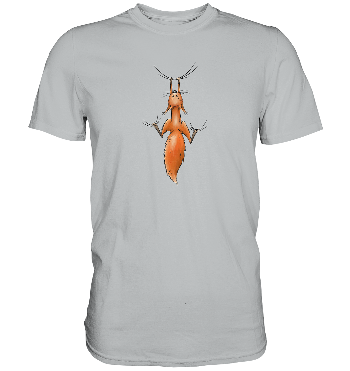 Rotes Eichhörnchen hängt ab - Premium Shirt
