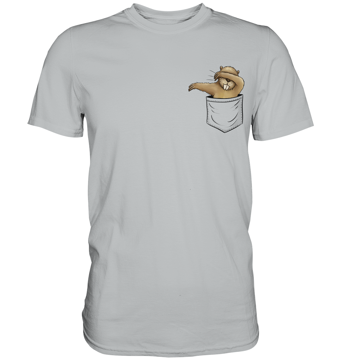 Dabbender Biber in Deiner Tasche - Premium Shirt