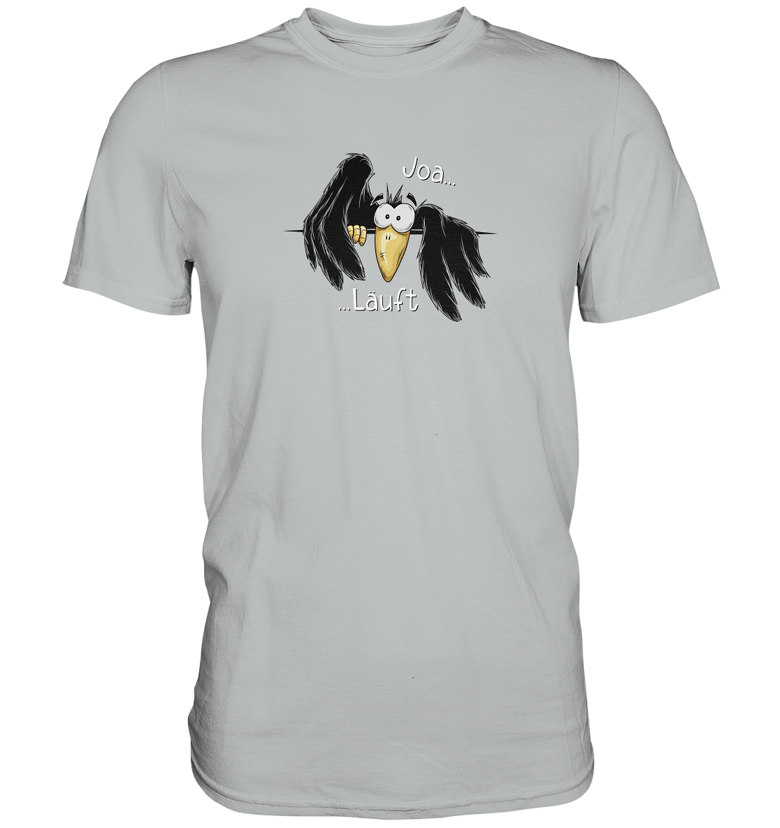 Joa Läuft Krähe gechillter Rabe - Premium Shirt