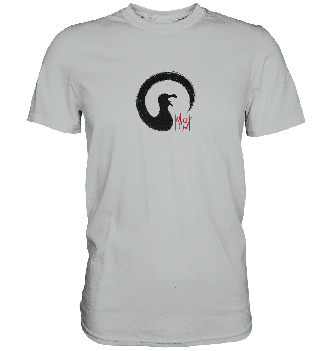 Moin kreischende japanische Enso Möwe - Premium Shirt