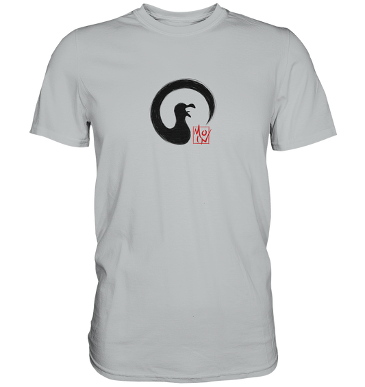 Moin kreischende japanische Enso Möwe - Premium Shirt