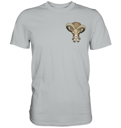 Bockiges Mufflon Widder Schafbock - Premium Shirt
