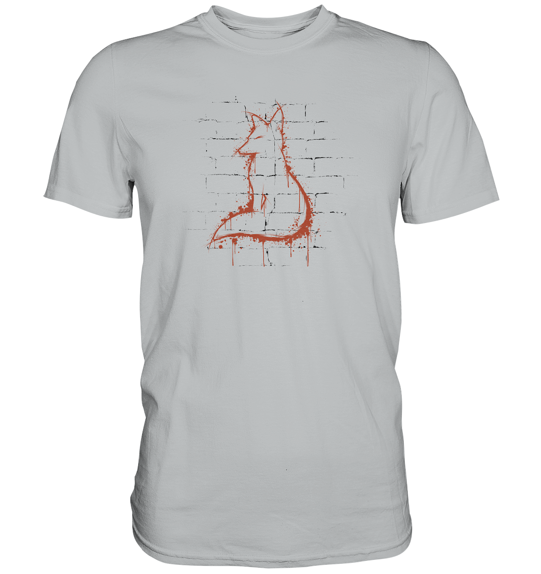 Street Art Fuchs Silhouette - Premium Shirt